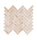 Aegean Pink Herringbone Marble Mosaic Tile