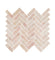 Aegean Pink Herringbone Marble Mosaic Tile