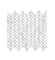 Malmo Willow Leaf White Mosaic