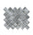 Metallic Vitreum Argentum Arabesque Silver Glass Tile