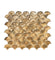 Metallic Vitreum Aurum Fan Gold Glass Tile