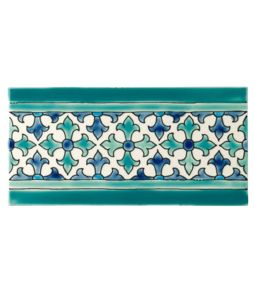 Andalucia Morena Patterned Border Patterned Bathroom Tiles