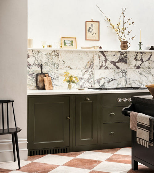 Calacatta Viola Honed Marble Tile Marble Kitchen Tiles