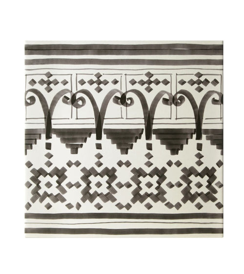 Casino Dealer Patterned Border Wall Tiles