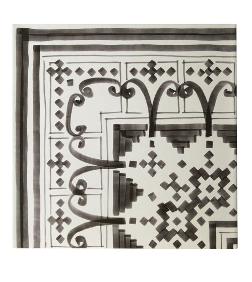 Casino Dealer Patterned Corner Wall Tiles