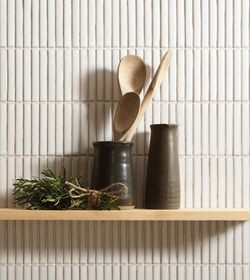 Copenhagen Kit Kat White Mosaic White Kitchen Tiles