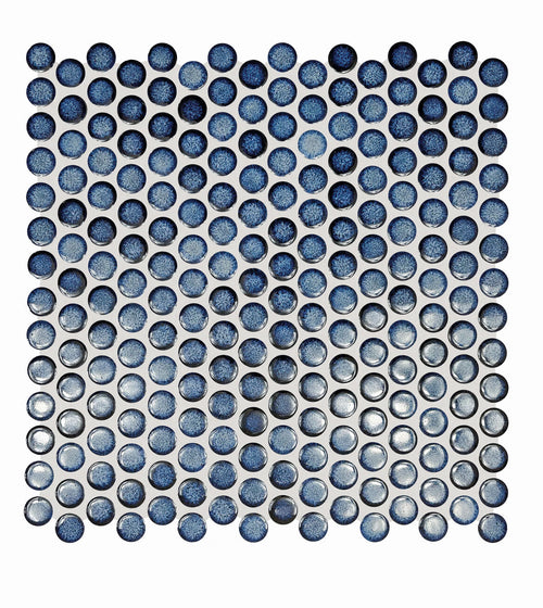 Copenhagen Penny Round Blue Mosaic Blue Wall Tiles Copenhagen Penny Round Blue Mosaic Blue Wall Tiles