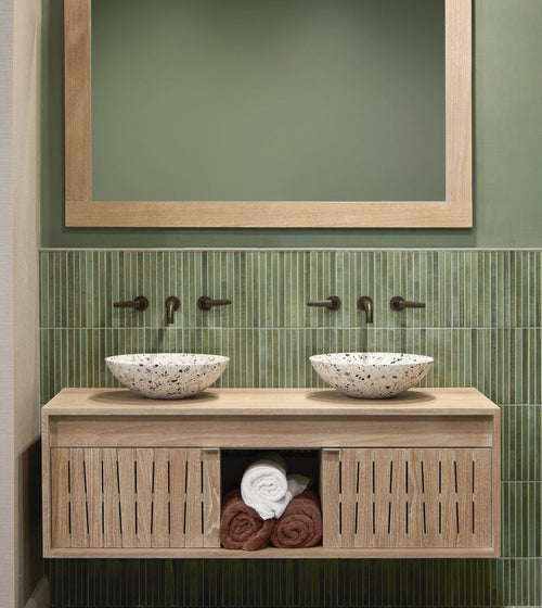 Ixworth Forest Bar Tile Modern Bathroom Tiles