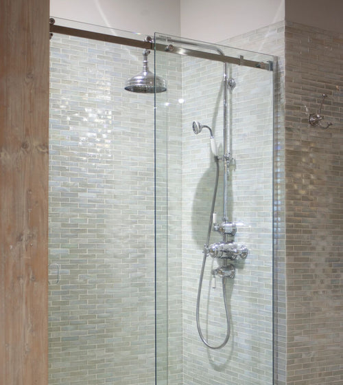 Malacassa Glacier Brick Glass Mosaic Wall Tiles