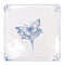 English Delft Butterfly 1 Blue Gloss Tile
