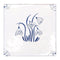 English Delft Snowdrop Blue Gloss Tile