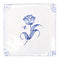 English Delft Tulip Blue Gloss Tile