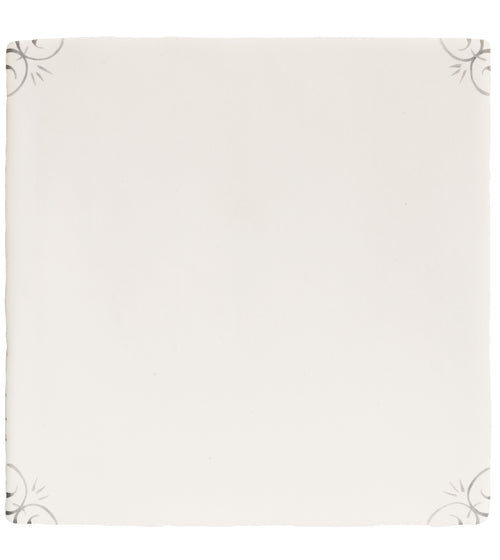 English Delft Charcoal Matt Corner Tile Handmade Kitchen Tiles