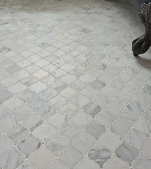 East Hampton Arabesque Marble Mosaic Stone Wall Tiles