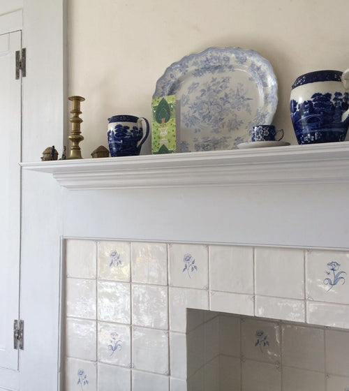 English Delft Blue Gloss Base Tile Bathroom Splashback Tiles English Delft Blue Gloss Base Tile Bathroom Splashback Tiles