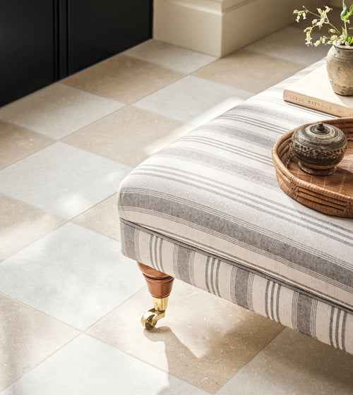 Frame Chalk White 30 x 30 Porcelain Tile Floor Tiles