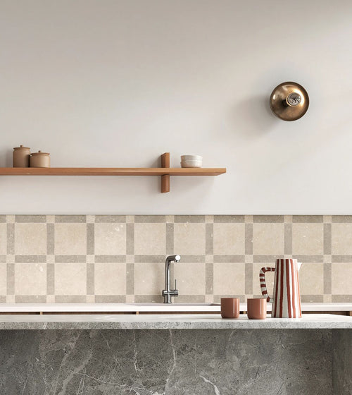 Frame Dune Beige 30 x 30 Porcelain Tile Floor Tiles
