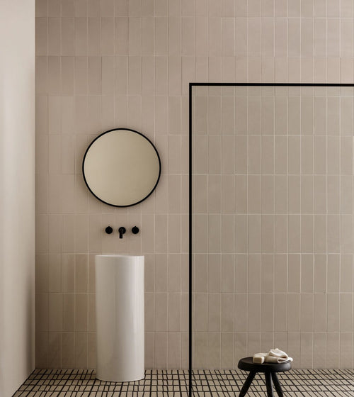 Retro Metro Marble Arch 10 x 30 Glazed Tile Cream Wall Tiles