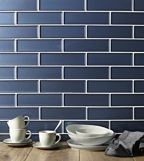 Kingfisher Blue Glass Wall Tile Ranges/Kingfisher Glass
