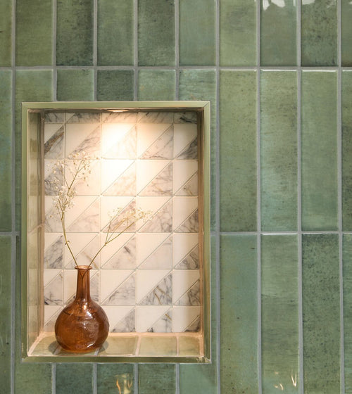 Ottimo Triangles Mosaic Mosaic Bathroom Tiles