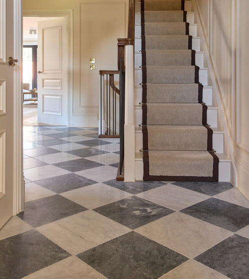Avalon Tumbled Bianco Marble Tile Floor Tiles