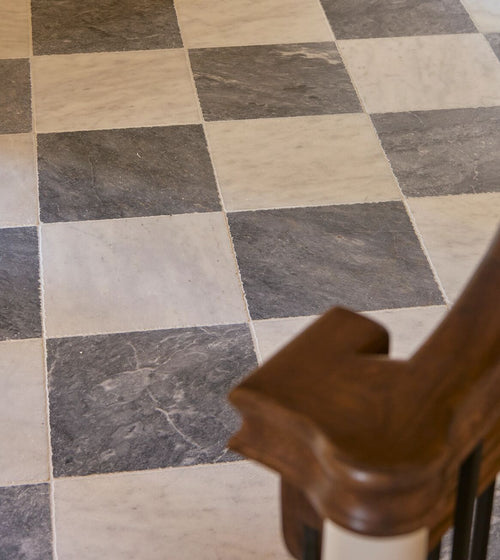 Avalon Tumbled Bianco Marble Tile Floor Tiles