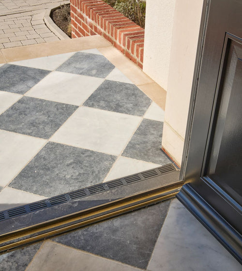 Avalon Tumbled Bianco Marble Tile Floor Tiles