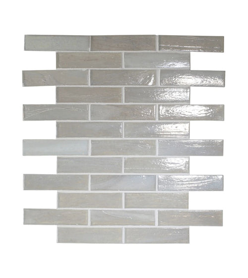 Malacassa Glacier Brick Glass Mosaic Wall Tiles