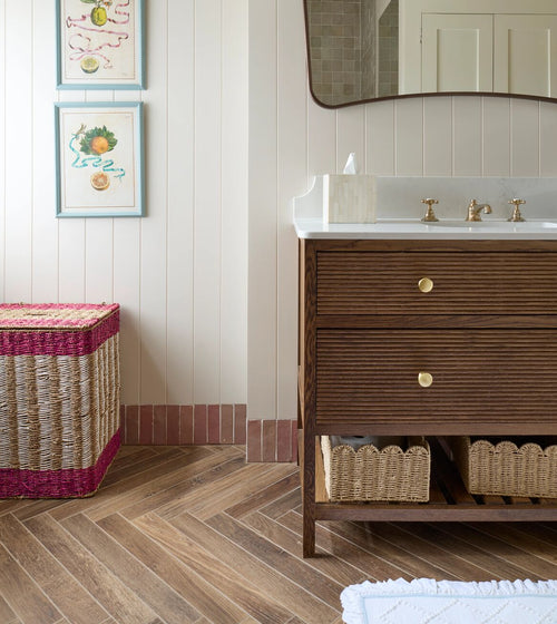 Southwold Walnut Herringbone Wood Effect Tile Bathroom Tiles Southwold Walnut Herringbone Wood Effect Tile Bathroom Tiles