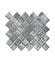 Metallic Vitreum Argentum Arabesque Silver Glass Tile