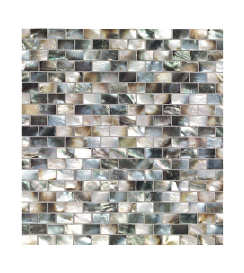 Mother of Pearl Black Rectangle Brick Mosaic Black Wall Tiles Mother of Pearl Black Rectangle Brick Mosaic Black Wall Tiles