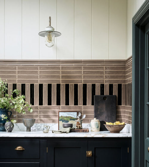 Nina Campbell Rivage Jet Glazed Wall Tile Nina Campbell Wall Tiles