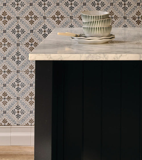 Retro Metro South Kensington Glazed Skirting Cream Wall Tiles