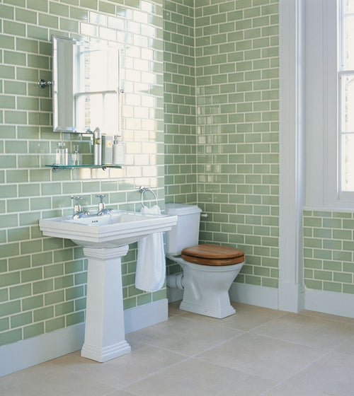 Retro Metro Lime House 7.5 x 15 Glazed Tile Wall Tiles