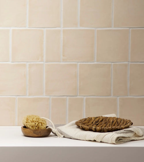 Jaipur Old Ochre Square Glazed Tile Jaipur range collection