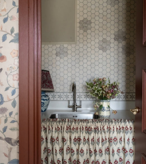 Palio Limestone Hexagon Mosaic tile Hexagonal Kitchen Tiles