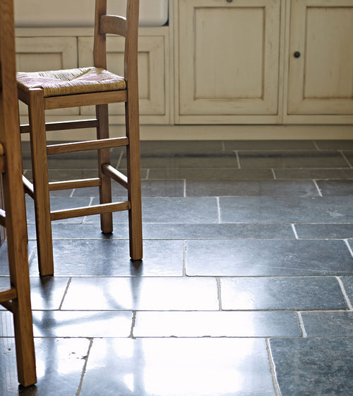 Belgian Bleu Tumbled and Light Pillow Edge, Honed Limestone Floor Tiles Belgian Bleu Tumbled and Light Pillow Edge, Honed Limestone Floor Tiles