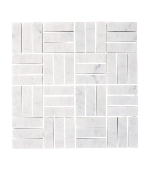Carrara White Jenga Marble Mosaic Stone Kitchen Tiles Carrara White Jenga Marble Mosaic Stone Kitchen Tiles Carrara White Jenga Marble Mosaic Stone Kitchen Tiles