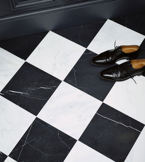 Chequers Court Black Cut Samples Chequers Court Black Cut Samples