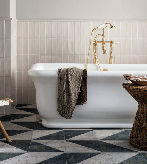 Blends Grigio Triangle Marble Tile Ranges/Blends