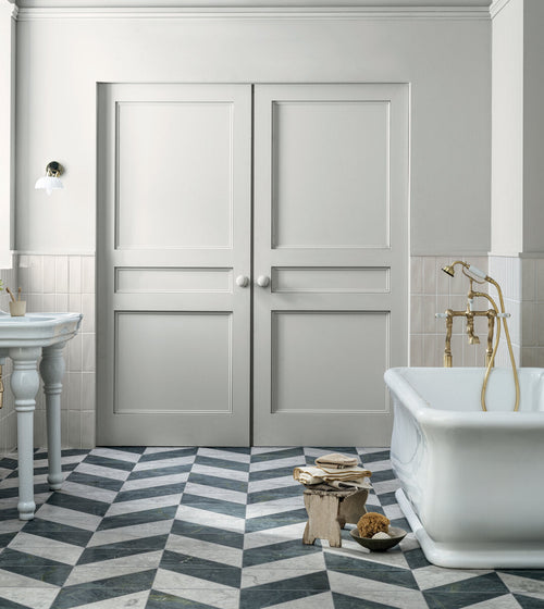 Blends Verde Triangle Marble Tile Ranges/Blends