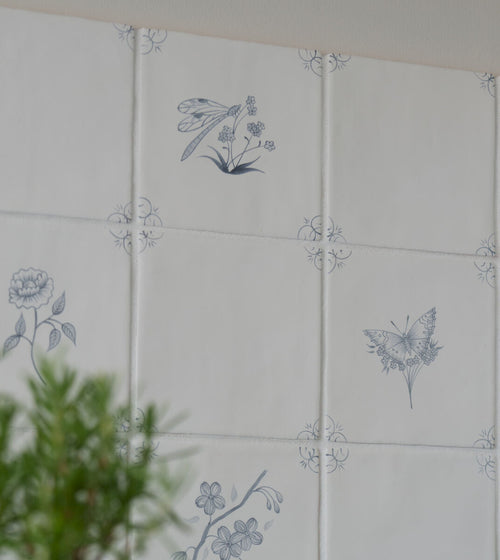 English Delft Dragonfly Charcoal Matt Tile Handmade Kitchen Tiles English Delft Dragonfly Charcoal Matt Tile Handmade Kitchen Tiles