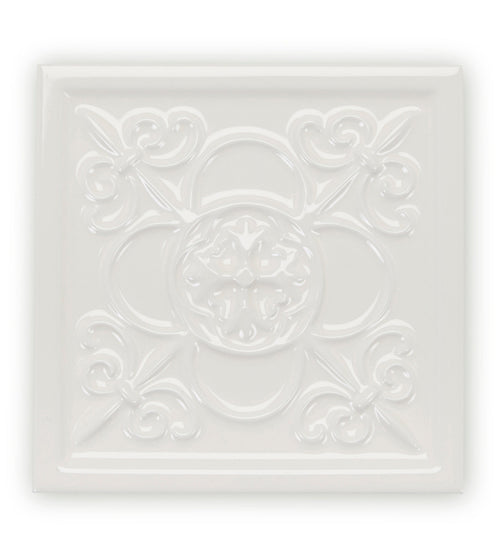 Giralda Cascara Cream Decor Glazed Tile Grey Kitchen Tiles