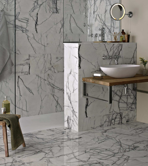 Georgica Pond Polished Marble Tile Cut Samples