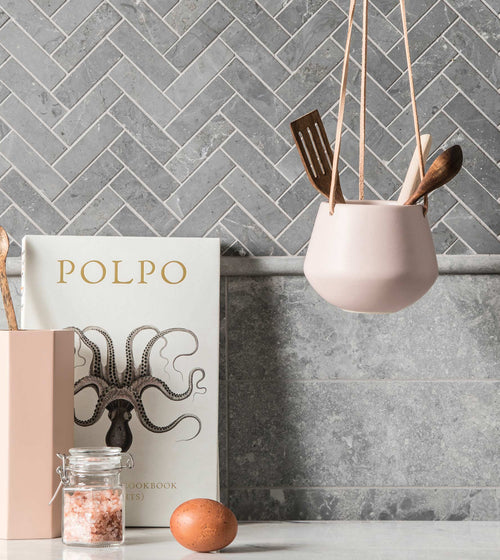 Hampton Bays 15 x 7.3 Diamond Sawn, Honed Marble Kitchen Tiles