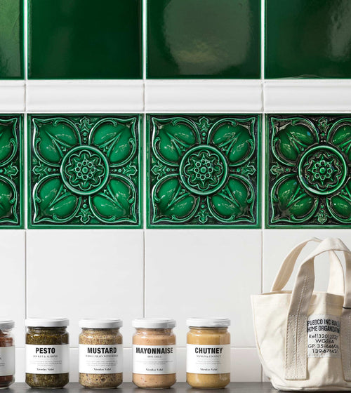 Empress Malachite Base Handmade Kitchen Tiles Empress Malachite Base Handmade Kitchen Tiles Empress Malachite Base Handmade Kitchen Tiles