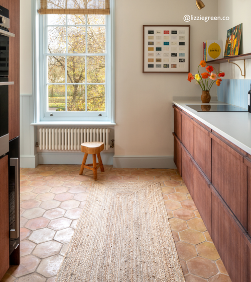 Handmade Classic Terracotta Hexagonal Tile Kitchen Tiles