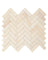 Louvre Brushed Herringbone Mosaic Marble Tile