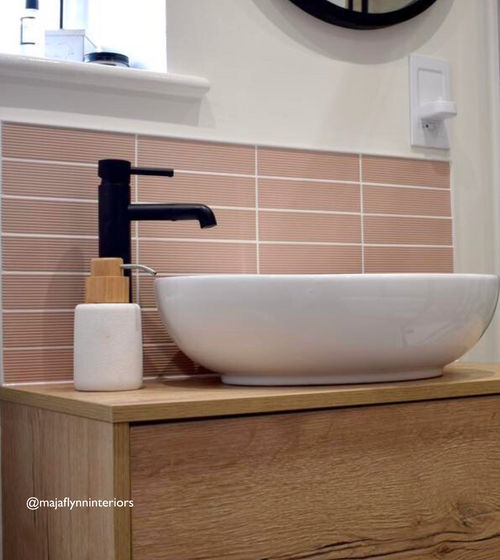 Levante Ridge Clay Red and Pink Kitchen Tiles