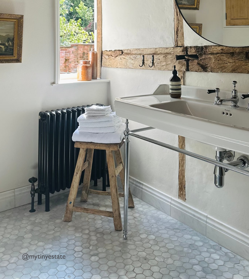 East Hampton Large Hexagon Marble Mosaic Hexagonal Kitchen Tiles East Hampton Large Hexagon Marble Mosaic Hexagonal Kitchen Tiles